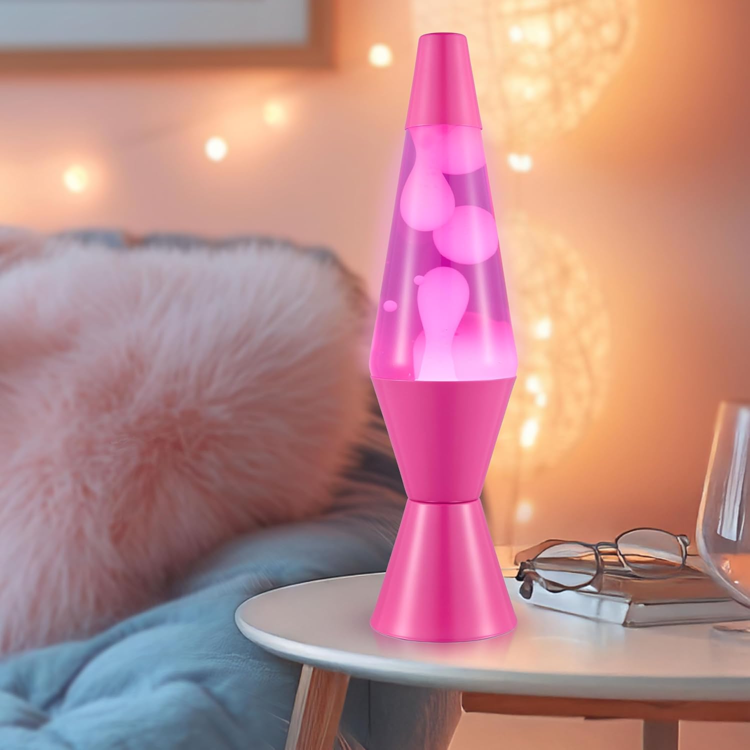 Lava The Original Lamp - New 14.5 Wild Pink ?C Classic Liquid Motion Lamp - White Wax and Pink Liquid - Item #2361 (Amazon Exclusive) - Image 4