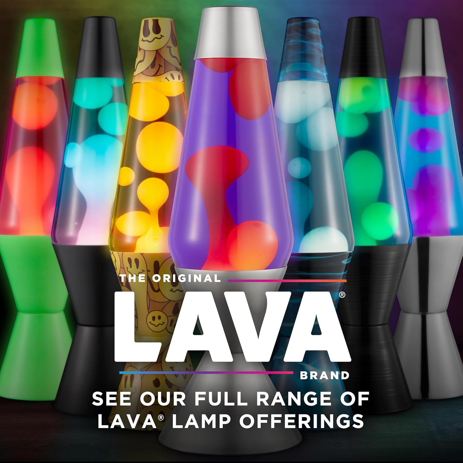 Lava The Original Lamp - 14.5 Neon Pink - Classic Liquid Motion Lamp - Green/Yellow and Blue Liquid - Item #2383 (Amazon Exclusive) - Image 7